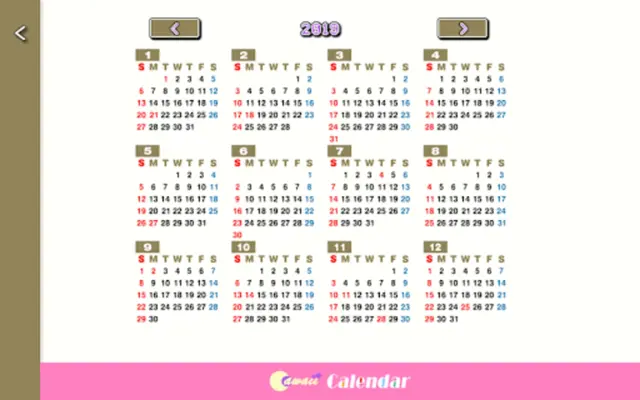 Cawaii Calendar android App screenshot 0