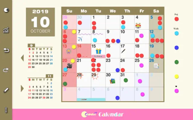 Cawaii Calendar android App screenshot 1